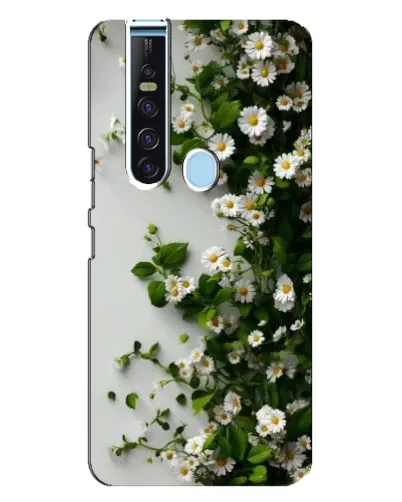 Чохол для TECNO Camon 15 Pro з картинкою «Гілка дрібних білих квітів» Чохол для TECNO Camon 15 Pro з картинкою «Гілка дрібних білих квітів»