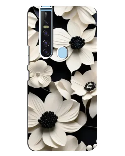 Чохол для TECNO Camon 15 Pro з картинкою «Об'ємні білі квіти» Чохол для TECNO Camon 15 Pro з картинкою «Об'ємні білі квіти»
