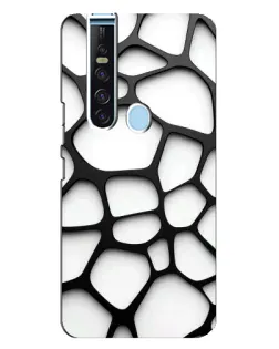 Чохол для TECNO Camon 15 Pro з картинкою «Біла об'ємна сітка»