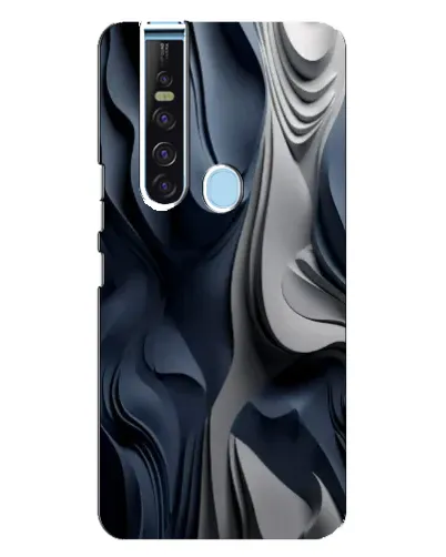 Чохол для TECNO Camon 15 Pro з картинкою «Об'ємні сині складки» Чохол для TECNO Camon 15 Pro з картинкою «Об'ємні сині складки»