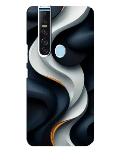 Чохол для TECNO Camon 15 Pro з картинкою «Об'ємні чорно-білі стрічки» Чохол для TECNO Camon 15 Pro з картинкою «Об'ємні чорно-білі стрічки»