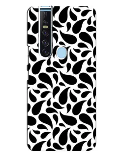 Чохол для TECNO Camon 15 Pro з картинкою «Контрастні чорні краплі»