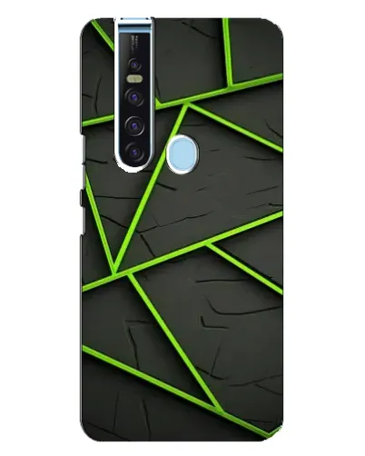 Чохол для TECNO Camon 15 Pro з картинкою «Зелені геометричні лінії» Чохол для TECNO Camon 15 Pro з картинкою «Зелені геометричні лінії»