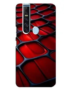 Чохол для TECNO Camon 15 Pro з картинкою «Червона глянцева сітка»