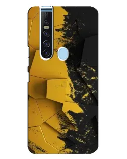Чохол для TECNO Camon 15 Pro з картинкою «Золоті уламки геометрії»