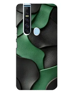 Чохол для TECNO Camon 15 Pro з картинкою «Зелені шкіряні хвилі»