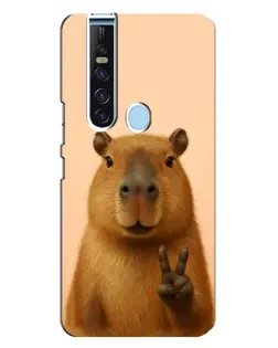 Чехол для TECNO Camon 15 Pro с картинкой «Капибара виктория» Чехол для TECNO Camon 15 Pro с картинкой «Капибара виктория»