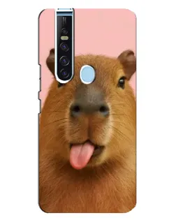 Чехол для TECNO Camon 15 Pro с картинкой «Капибара с языком» Чехол для TECNO Camon 15 Pro с картинкой «Капибара с языком»