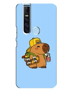 Чехол для TECNO Camon 15 Pro с картинкой «Капибара на скейте» Чехол для TECNO Camon 15 Pro с картинкой «Капибара на скейте»