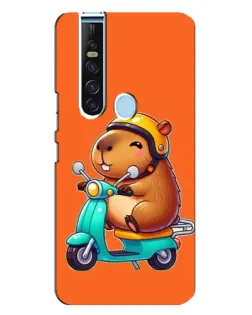 Чехол для TECNO Camon 15 Pro с картинкой «Капибара на скутере» Чехол для TECNO Camon 15 Pro с картинкой «Капибара на скутере»