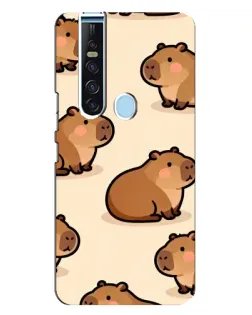 Чехол для TECNO Camon 15 Pro с картинкой «Паттерн милых капибар» Чехол для TECNO Camon 15 Pro с картинкой «Паттерн милых капибар»