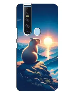 Чехол для TECNO Camon 15 Pro с картинкой «Закат солнца с капибарой» Чехол для TECNO Camon 15 Pro с картинкой «Закат солнца с капибарой»