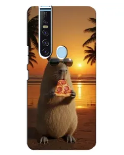 Чехол для TECNO Camon 15 Pro с картинкой «Капибара с пиццей» Чехол для TECNO Camon 15 Pro с картинкой «Капибара с пиццей»