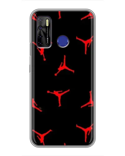 Чохол для TECNO Camon 15 з картинкою «Jordan Red Pattern» Чохол для TECNO Camon 15 з картинкою «Jordan Red Pattern»