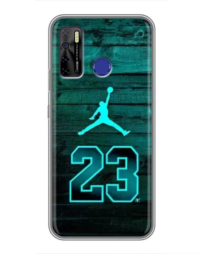 Чохол для TECNO Camon 15 з картинкою «Jordan Cyan 23» Чохол для TECNO Camon 15 з картинкою «Jordan Cyan 23»