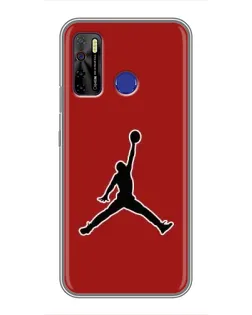 Чохол для TECNO Camon 15 з картинкою «Jordan Red Back»
