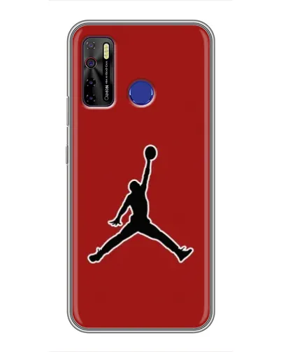 Чохол для TECNO Camon 15 з картинкою «Jordan Red Back» Чохол для TECNO Camon 15 з картинкою «Jordan Red Back»