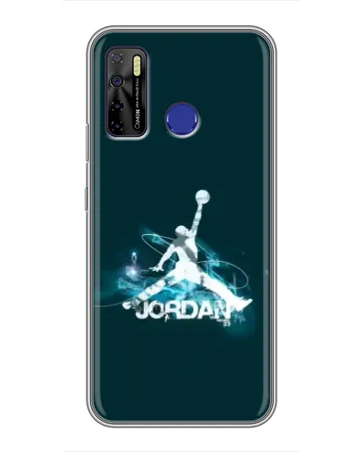 Чохол для TECNO Camon 15 з картинкою «Jordan Blue Fire» Чохол для TECNO Camon 15 з картинкою «Jordan Blue Fire»