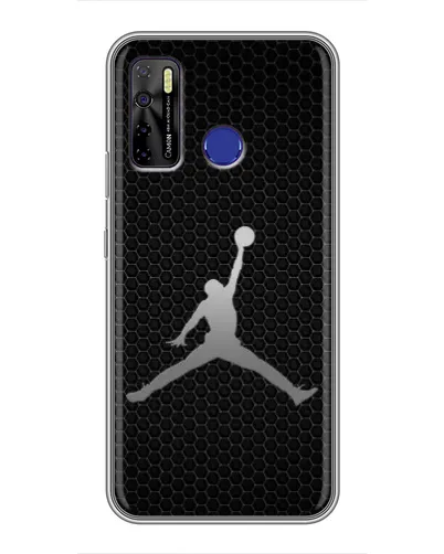 Чохол для TECNO Camon 15 з картинкою «Jordan Dark Carbon» Чохол для TECNO Camon 15 з картинкою «Jordan Dark Carbon»