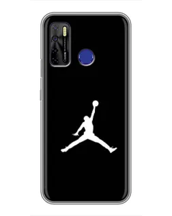 Чохол для TECNO Camon 15 з картинкою «Jordan Silhouette»