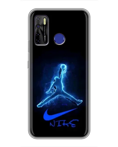 Чохол для TECNO Camon 15 з картинкою «Jordan Neon Blue» Чохол для TECNO Camon 15 з картинкою «Jordan Neon Blue»