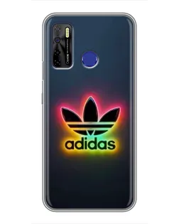 Чохол для TECNO Camon 15 з картинкою «Неоновий Adidas»