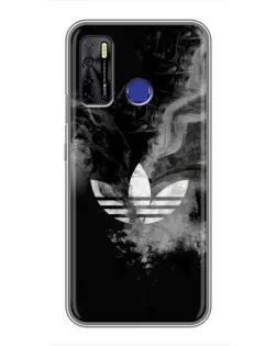 Чохол для TECNO Camon 15 з картинкою «Абстрактний дим Adidas»