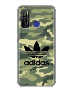 Чохол для TECNO Camon 15 з картинкою «Мілітарі стиль Adidas»