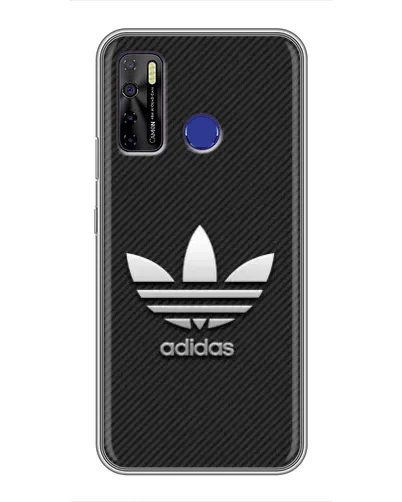 Чохол для TECNO Camon 15 з картинкою «Adidas Карбонова текстура» Чохол для TECNO Camon 15 з картинкою «Adidas Карбонова текстура»