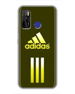 Чохол для TECNO Camon 15 з картинкою «Оливковий градієнт Adidas»
