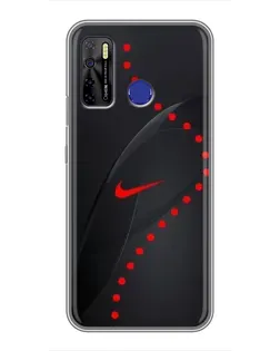 Чохол для TECNO Camon 15 з картинкою «Абстрактний дизайн Nike»