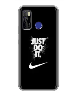 Чохол для TECNO Camon 15 з картинкою «Текстовий принт Nike»