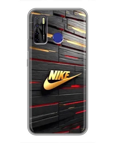 Чохол для TECNO Camon 15 з картинкою «Золотий Nike на металі» Чохол для TECNO Camon 15 з картинкою «Золотий Nike на металі»