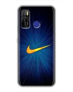 Чохол для TECNO Camon 15 з картинкою «Синій пульс Nike»