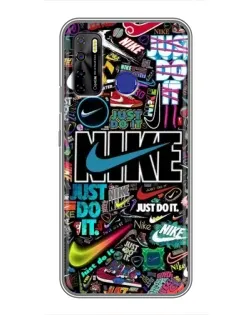 Чохол для TECNO Camon 15 з картинкою «Яскравий колаж Nike»