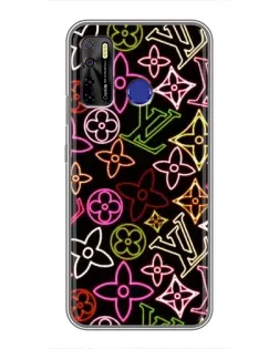 Чохол для TECNO Camon 15 з картинкою «Неоновий мікс Nike»
