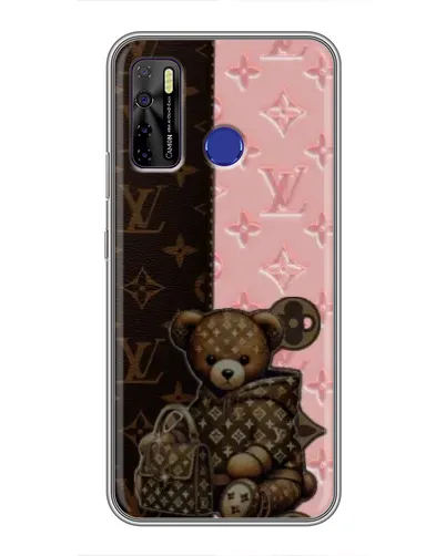 Чохол для TECNO Camon 15 з картинкою «Ведмедик у стилі LV» Чохол для TECNO Camon 15 з картинкою «Ведмедик у стилі LV»
