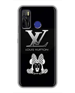 Чохол для TECNO Camon 15 з картинкою «LV та Мінні Маус»