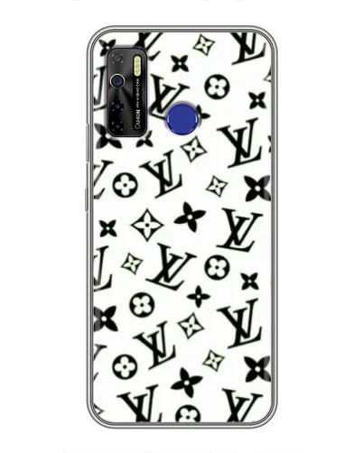 Чохол для TECNO Camon 15 з картинкою «Монохромний хаос LV» Чохол для TECNO Camon 15 з картинкою «Монохромний хаос LV»