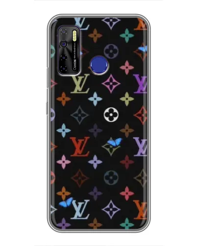 Чохол для TECNO Camon 15 з картинкою «Кольорова монограма LV» Чохол для TECNO Camon 15 з картинкою «Кольорова монограма LV»