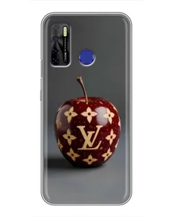 Чохол для TECNO Camon 15 з картинкою «Червоне яблуко LV»
