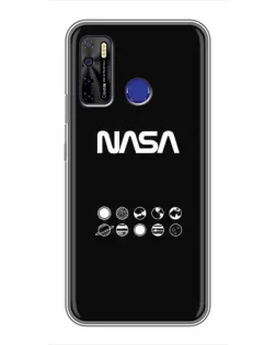Чохол для TECNO Camon 15 з картинкою «NASA — технічний принт»