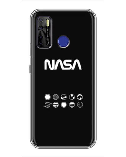 Чохол для TECNO Camon 15 з картинкою «NASA — технічний принт»