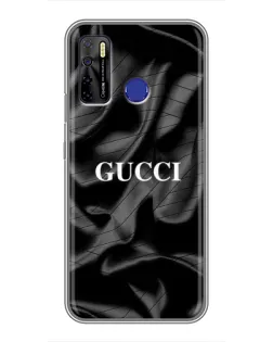 Чохол для TECNO Camon 15 з картинкою «Gucci — шовкові хвилі»