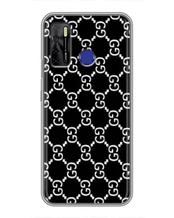 Чохол для TECNO Camon 15 з картинкою «Gucci — сітчастий паттерн»