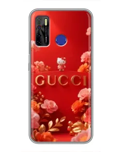 Чохол для TECNO Camon 15 з картинкою «Gucci — золотий сад»