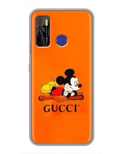 Чохол для TECNO Camon 15 з картинкою «Міккі Маус Gucci — помаранч» Чохол для TECNO Camon 15 з картинкою «Міккі Маус Gucci — помаранч»
