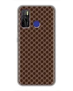 Чохол для TECNO Camon 15 з картинкою «Gucci — шоколадна сітка» Чохол для TECNO Camon 15 з картинкою «Gucci — шоколадна сітка»
