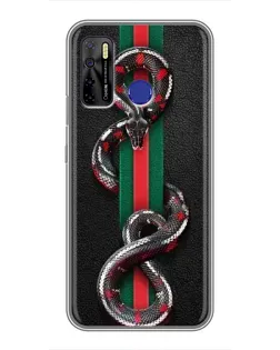 Чохол для TECNO Camon 15 з картинкою «Gucci — змія на смузі» Чохол для TECNO Camon 15 з картинкою «Gucci — змія на смузі»