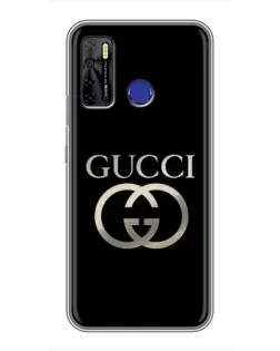 Чохол для TECNO Camon 15 з картинкою «Gucci — золото на чорному» Чохол для TECNO Camon 15 з картинкою «Gucci — золото на чорному»
